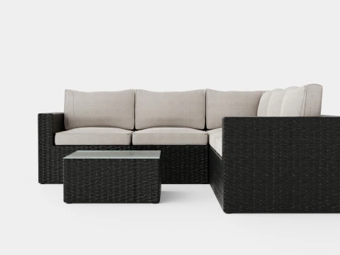 Minnesota sofa set 3D Model