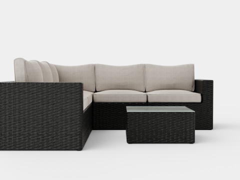 Minnesota sofa set Model 3D