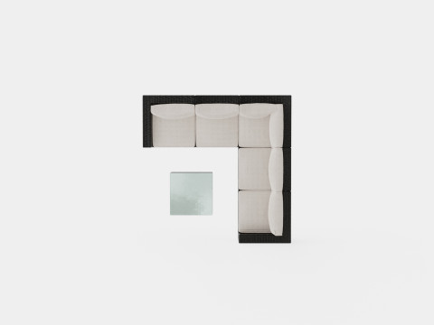 Minnesota sofa set Model 3D