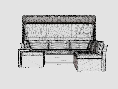 Minnesota sofa set 3D Model