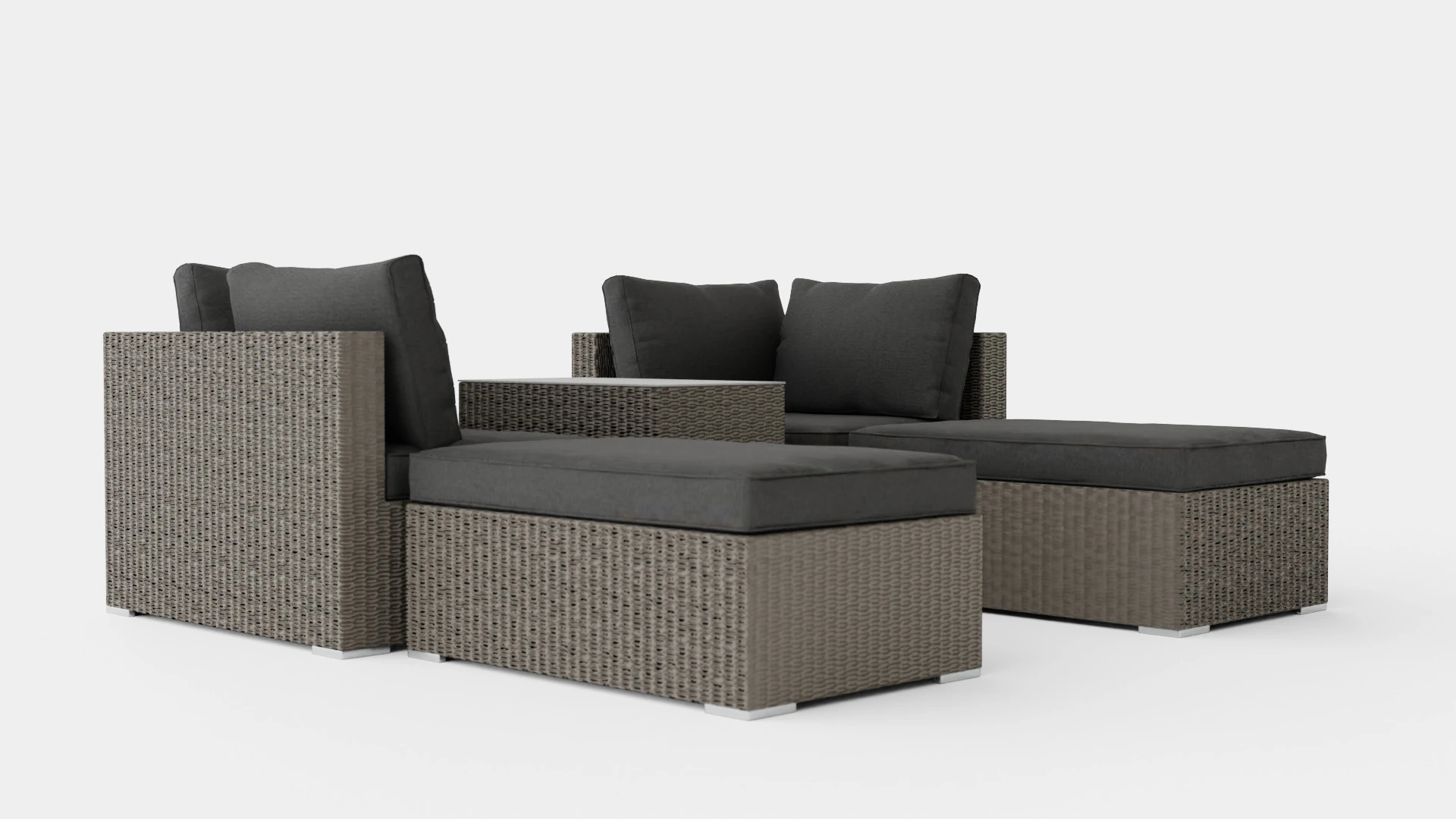 シカゴソファセット 3Dモデル .c4d .max .obj .3ds .fbx .stl .blend 