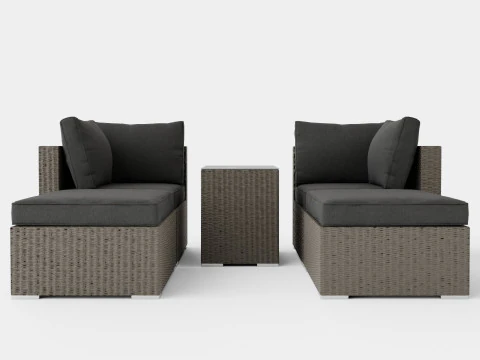 シカゴソファセット 3Dモデル