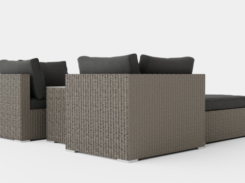Chicago sofa set 3D Model