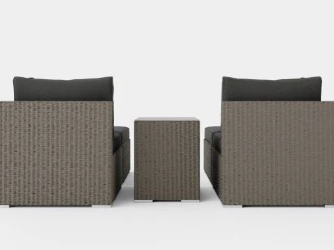 シカゴソファセット 3Dモデル