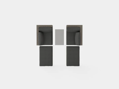 シカゴソファセット 3Dモデル