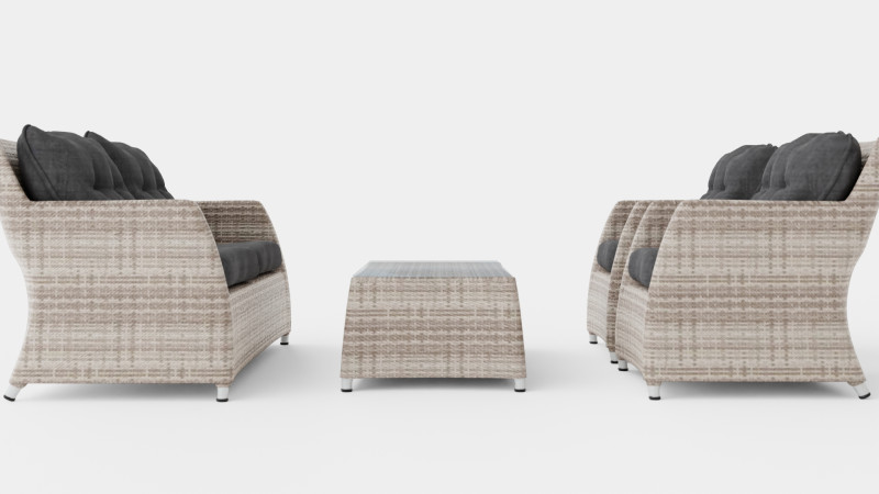Key West sofa set 3D Model .c4d .max .obj .3ds .fbx .stl .blend 