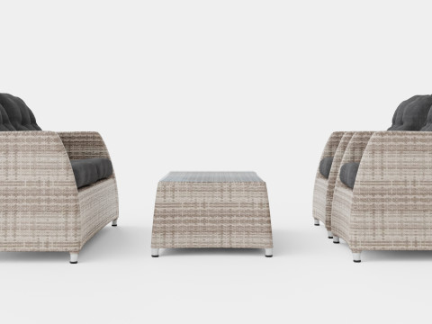 Key West sofa set 3D Model