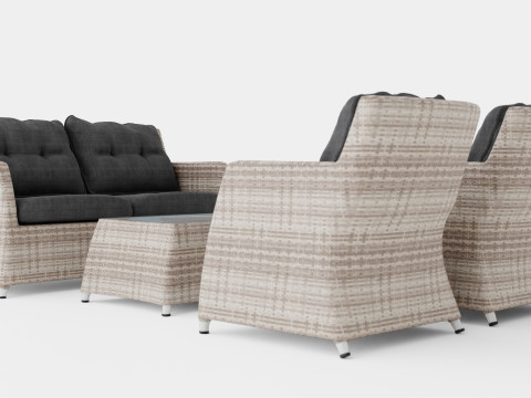 Key West sofa set 3D Model