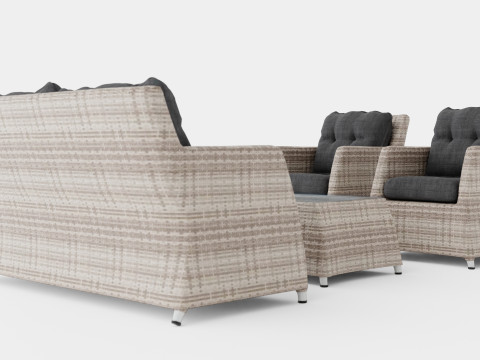Key West sofa set 3D Model
