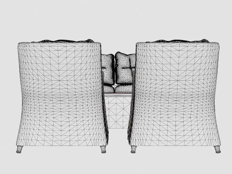Key West sofa set 3D Model