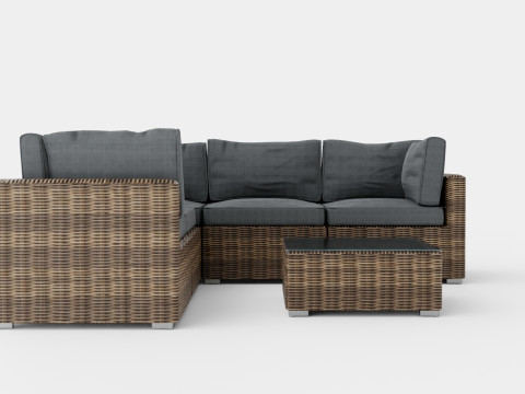 Provence sofa set 3D Model