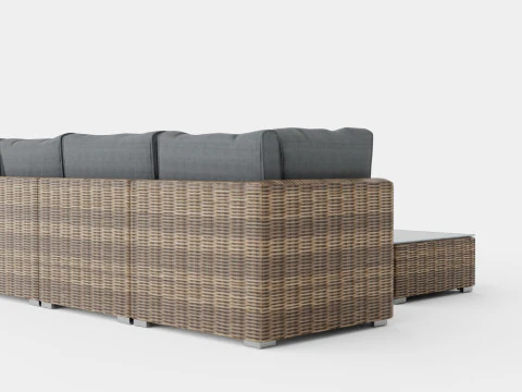 Provence sofa set 3D Model