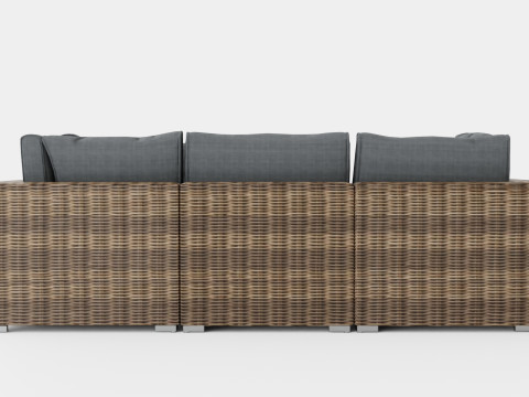 Provence sofa set 3D Model