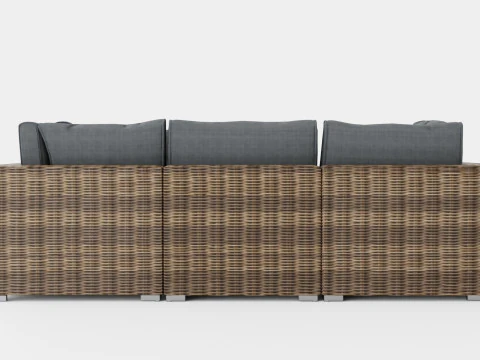 Provence sofa set 3D Model