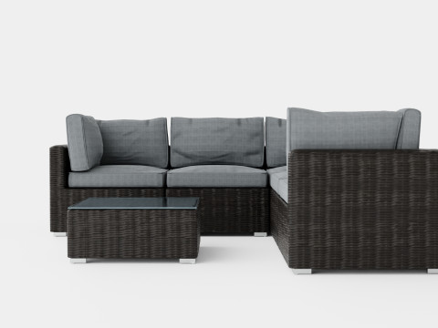 Provence sofa set 3D Model
