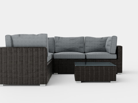 Provence sofa set 3D Model