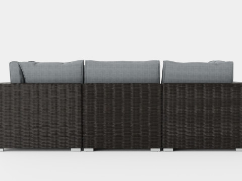 Provence sofa set 3D Model