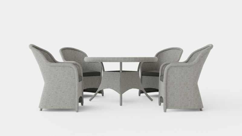 Roma dining set 3D Model .c4d .max .obj .3ds .fbx .stl .blend 
