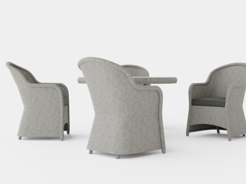 Roma dining set 3D Model