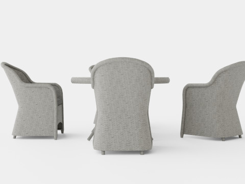 Roma dining set 3D Model