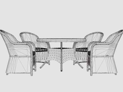 Set da pranzo Roma Modello 3D