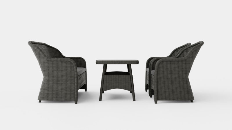 Roma sofa set 3D Model .c4d .max .obj .3ds .fbx .stl .blend 