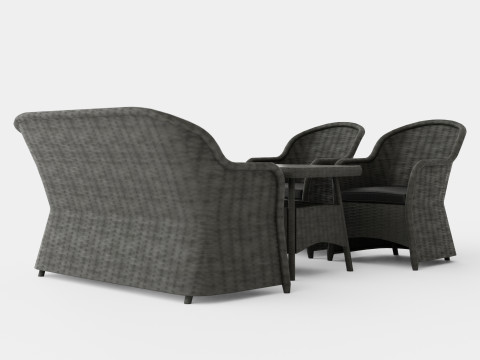 Roma sofa set 3D Model