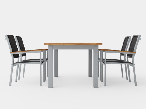Twin dining set 3D Modell