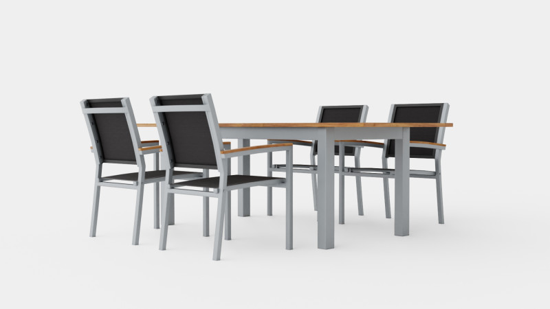 Twin dining set 3D Modell .c4d .max .obj .3ds .fbx .stl .blend