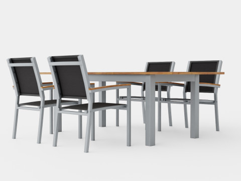 Twin dining set Model 3D