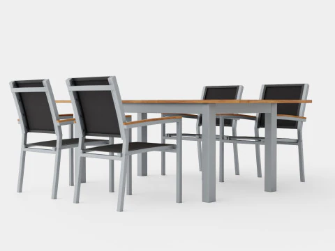 Twin dining set 3D Model