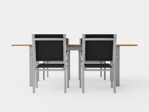 Twin dining set 3D Modell