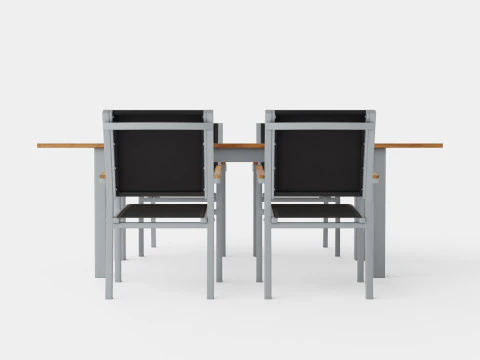 ツインダイニングセット 3Dモデル