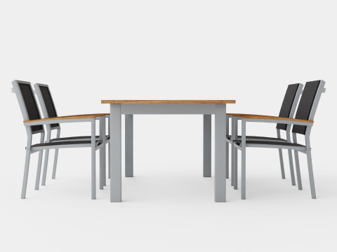 Twin dining set 3D Modell