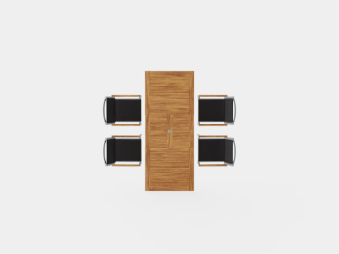 Twin dining set 3D Modell