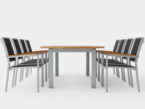 Twin dining set 3D Model