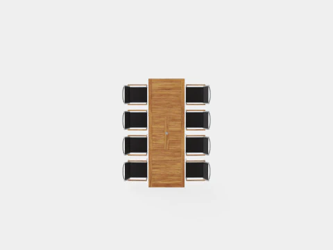 Twin dining set 3D Model