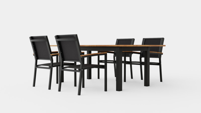 Twin dining set 3D 모델 .c4d .max .obj .3ds .fbx .stl .blend 