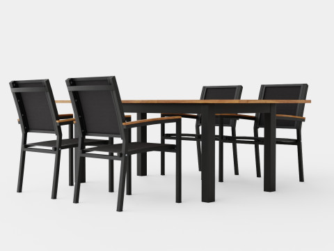 Twin dining set 3D Model
