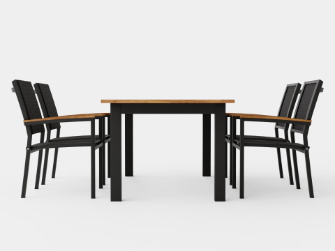 Twin dining set 3D 모델