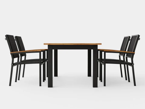 Twin dining set 3D Model