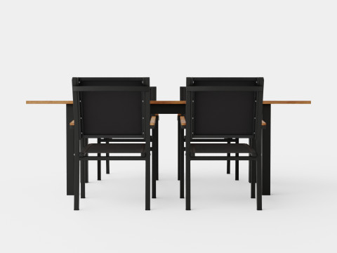 Twin dining set 3D 모델
