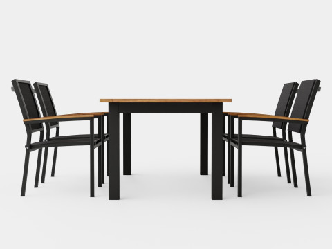 Twin dining set 3D 모델