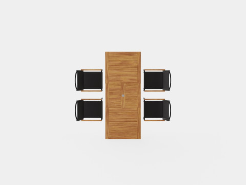 Twin dining set 3D 모델
