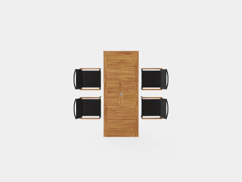 Twin dining set 3D Model