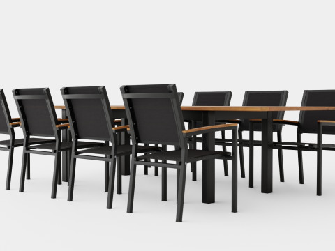 Twin dining set Modello 3D