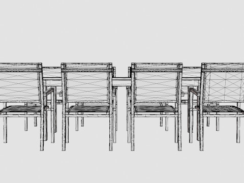 Twin dining set Modelo 3D