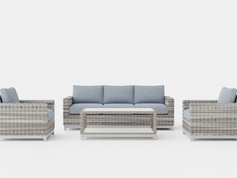 Oxnas sofa set 3D Model