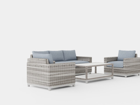 Oxnas sofa set 3D Model