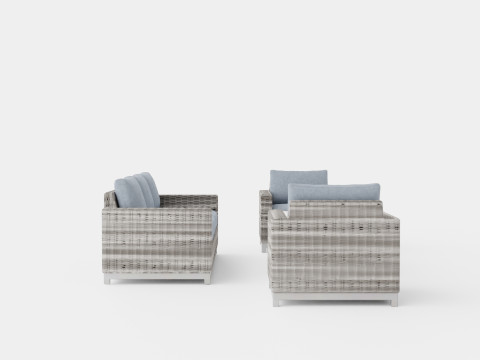 Oxnas sofa set 3D Model